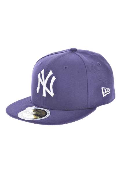 New Era 59 Fifty Mlb League Basic New York Yankees - Viola Bambini Fitted Modo Poco Costoso Cappello (B2747)